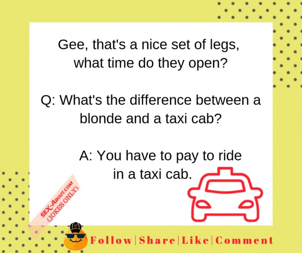 Difference between a blonde and a taxi