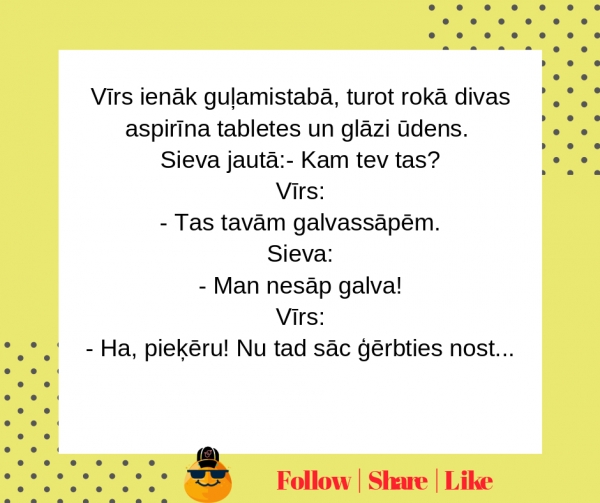 Vīrs ar aspirīnu