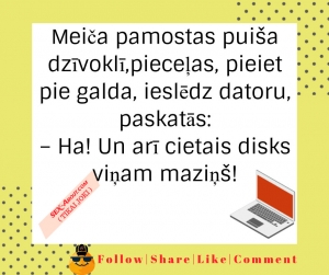 Arī cietais disks maziņs